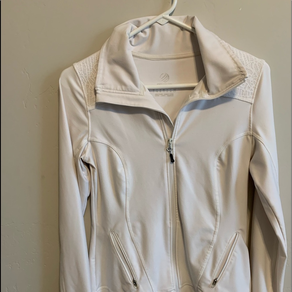 White Lace Athletic Jacket